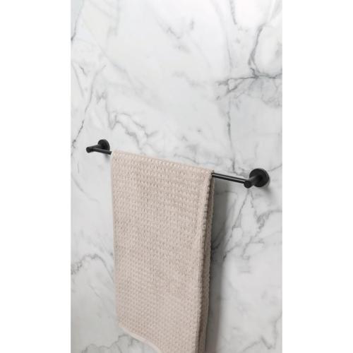 Bristan Round Towel Rail Brass Black RD RAIL BLK
